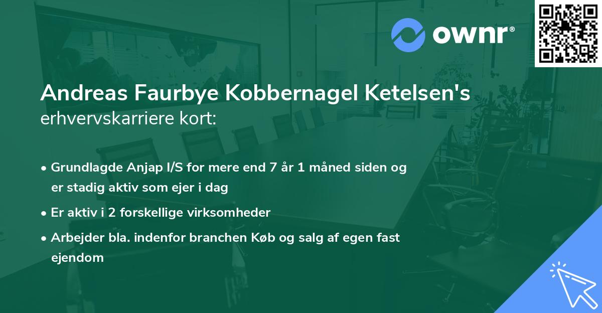 Andreas Faurbye Kobbernagel Ketelsen's erhvervskarriere kort