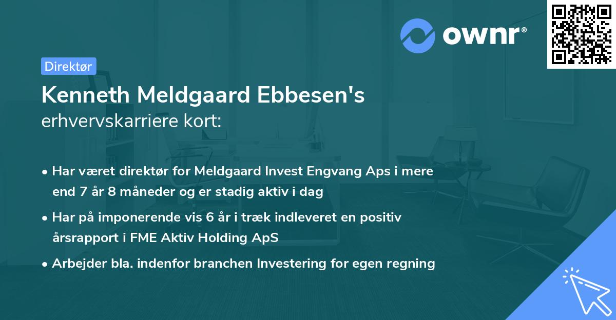 Kenneth Meldgaard Ebbesen's erhvervskarriere kort