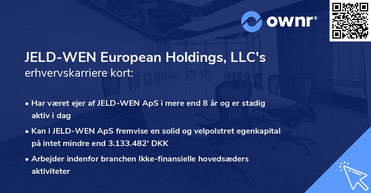 JELD-WEN European Holdings, LLC's erhvervskarriere kort