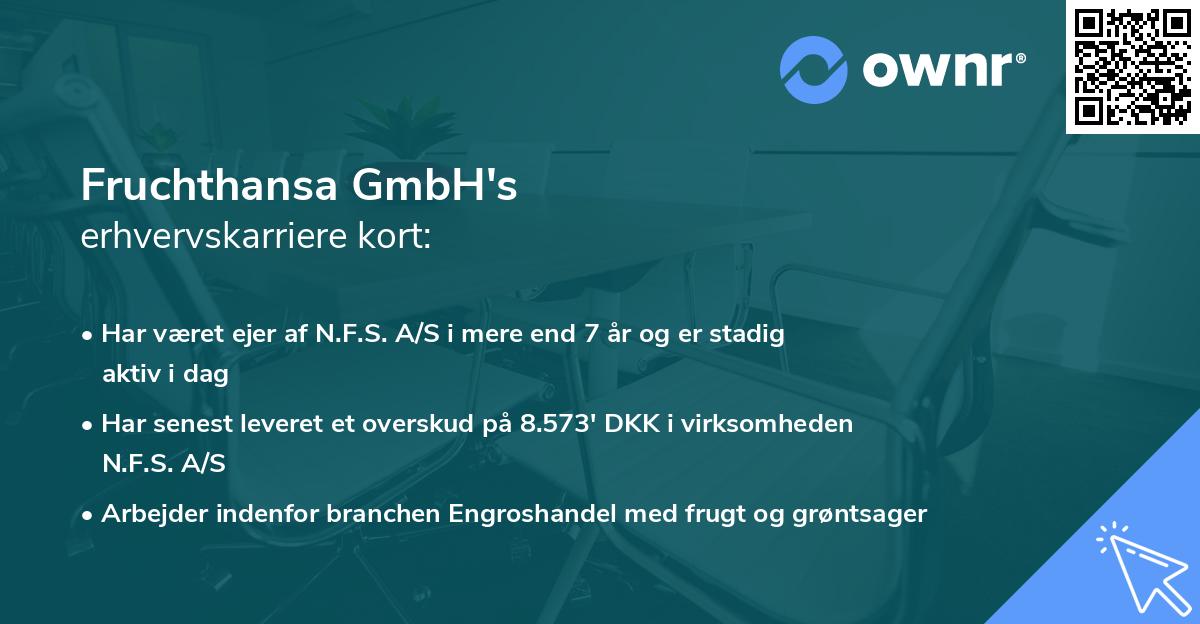 Fruchthansa GmbH's erhvervskarriere kort
