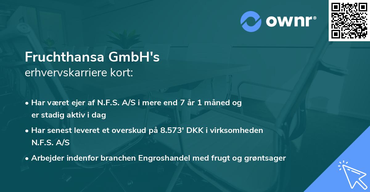 Fruchthansa GmbH's erhvervskarriere kort
