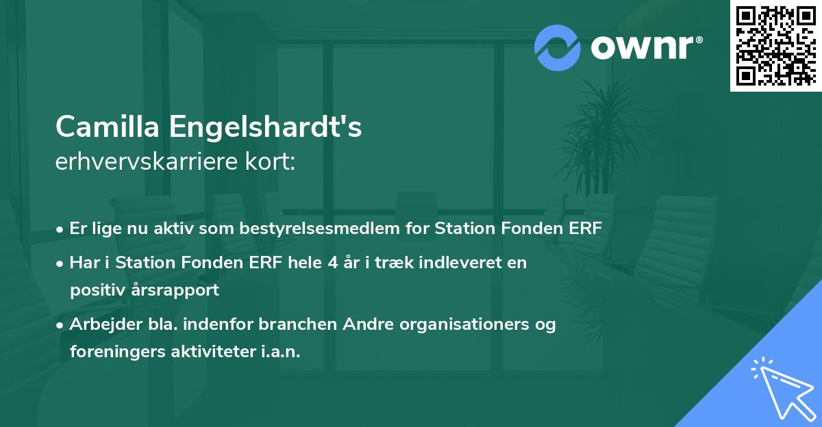 Camilla Engelshardt's erhvervskarriere kort