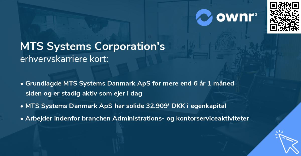 MTS Systems Corporation's erhvervskarriere kort