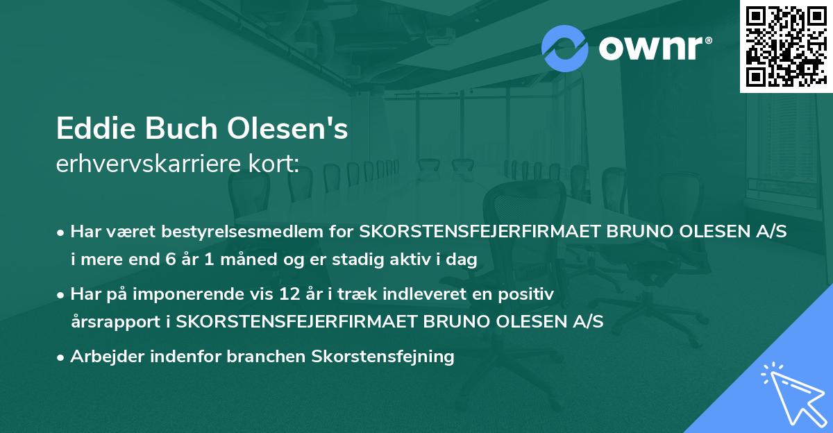 Eddie Buch Olesen's erhvervskarriere kort