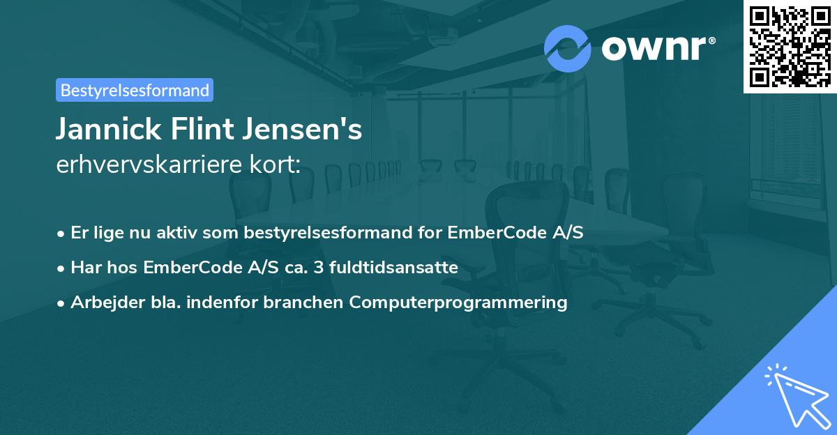 Jannick Flint Jensen's erhvervskarriere kort