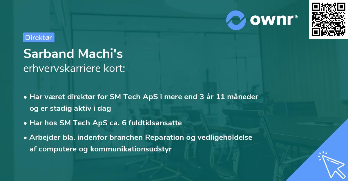 Sarband Machi's erhvervskarriere kort