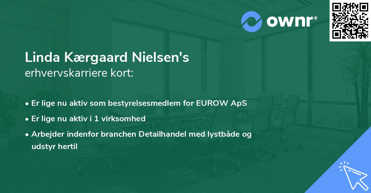 Linda Kærgaard Nielsen's erhvervskarriere kort