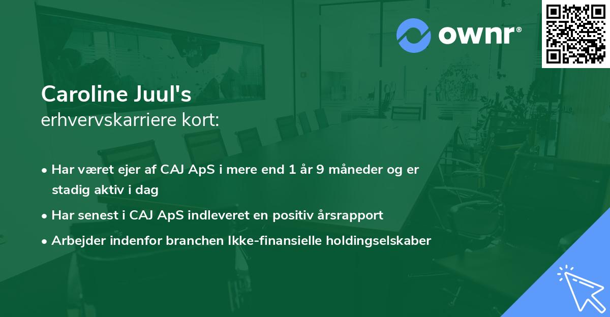 Caroline Juul's erhvervskarriere kort