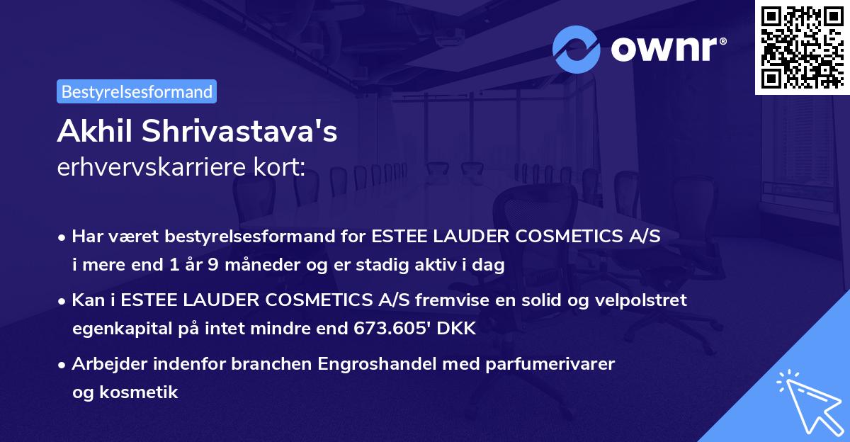 Akhil Shrivastava's erhvervskarriere kort
