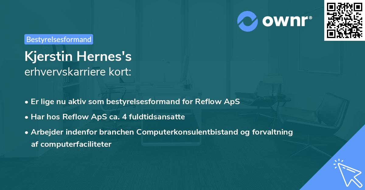 Kjerstin Hernes's erhvervskarriere kort