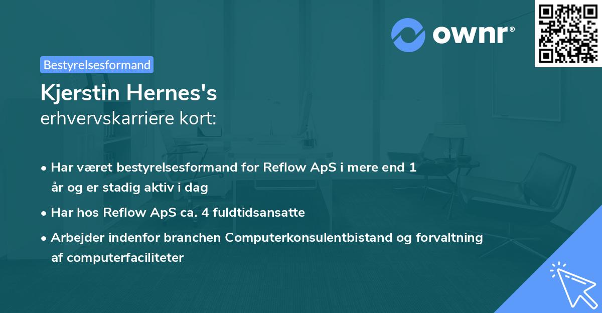 Kjerstin Hernes's erhvervskarriere kort