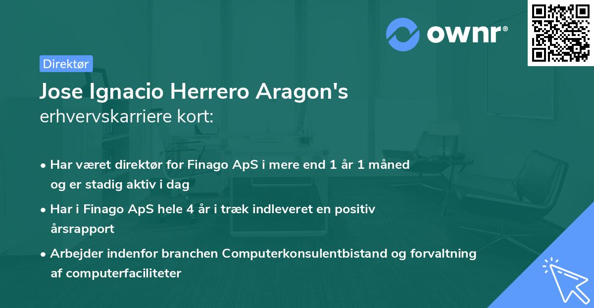 Jose Ignacio Herrero Aragon's erhvervskarriere kort