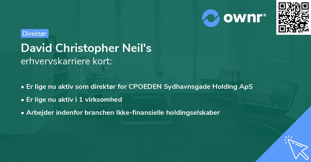David Christopher Neil's erhvervskarriere kort