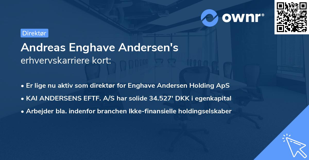 Andreas Enghave Andersen's erhvervskarriere kort