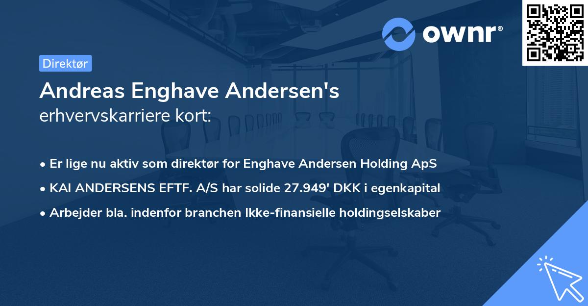 Andreas Enghave Andersen's erhvervskarriere kort