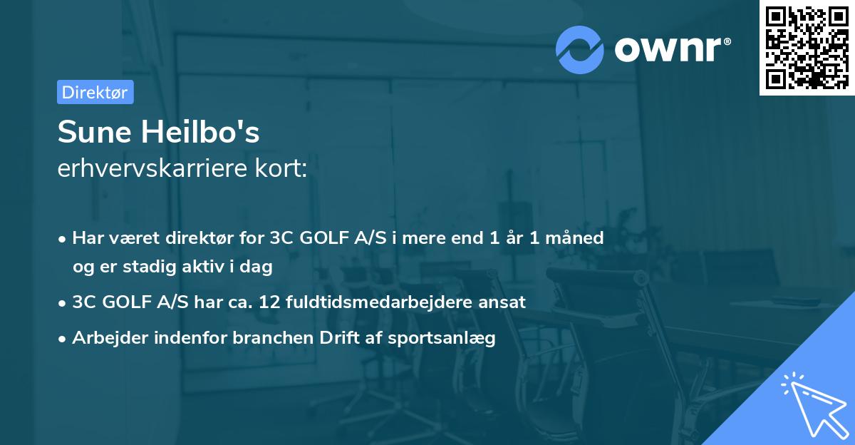 Sune Heilbo's erhvervskarriere kort