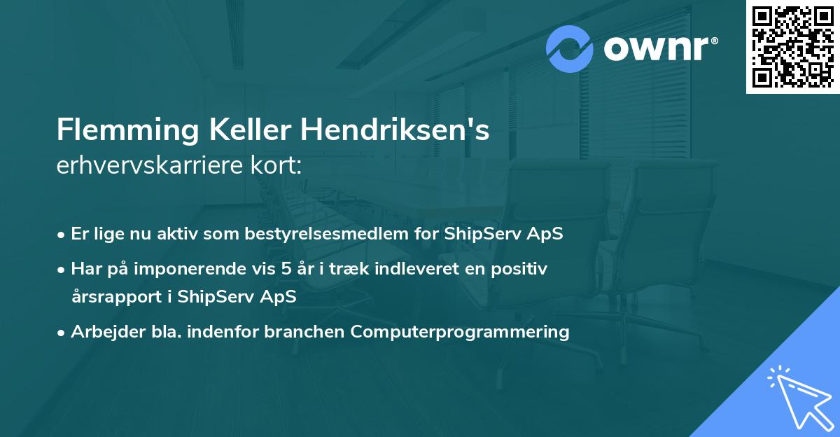 Flemming Keller Hendriksen's erhvervskarriere kort