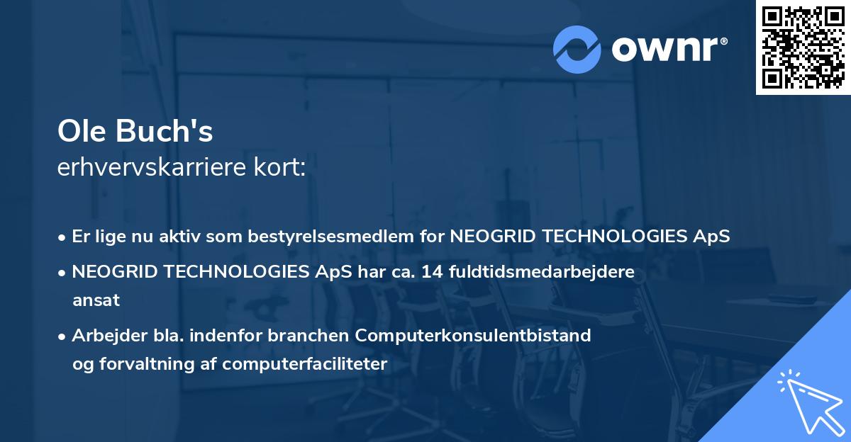 Ole Buch's erhvervskarriere kort