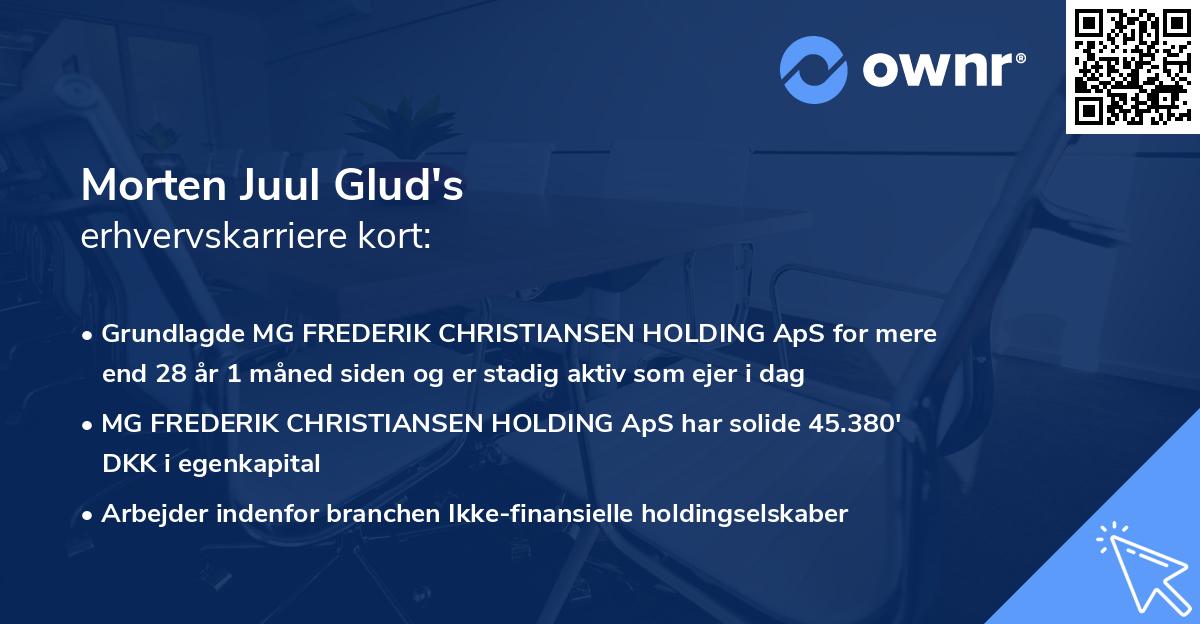 Morten Juul Glud's erhvervskarriere kort