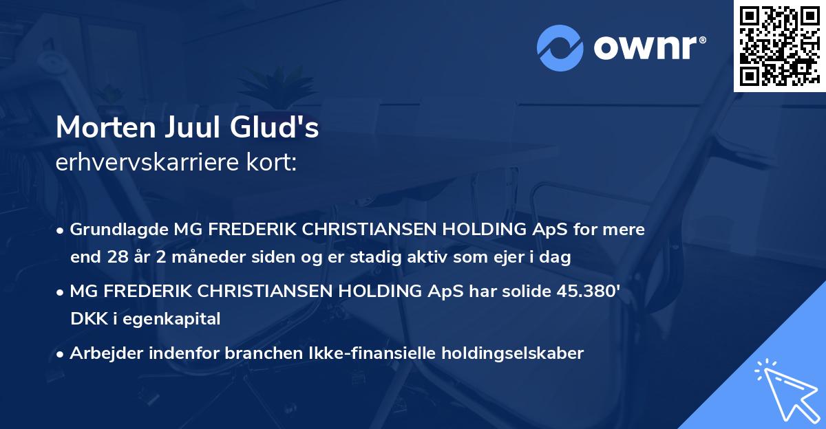Morten Juul Glud's erhvervskarriere kort