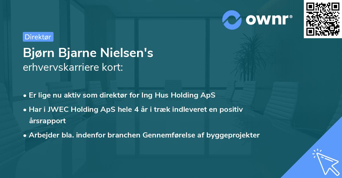 Bjørn Bjarne Nielsen's erhvervskarriere kort