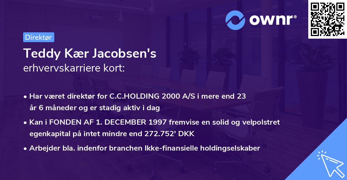 Teddy Kær Jacobsen's erhvervskarriere kort