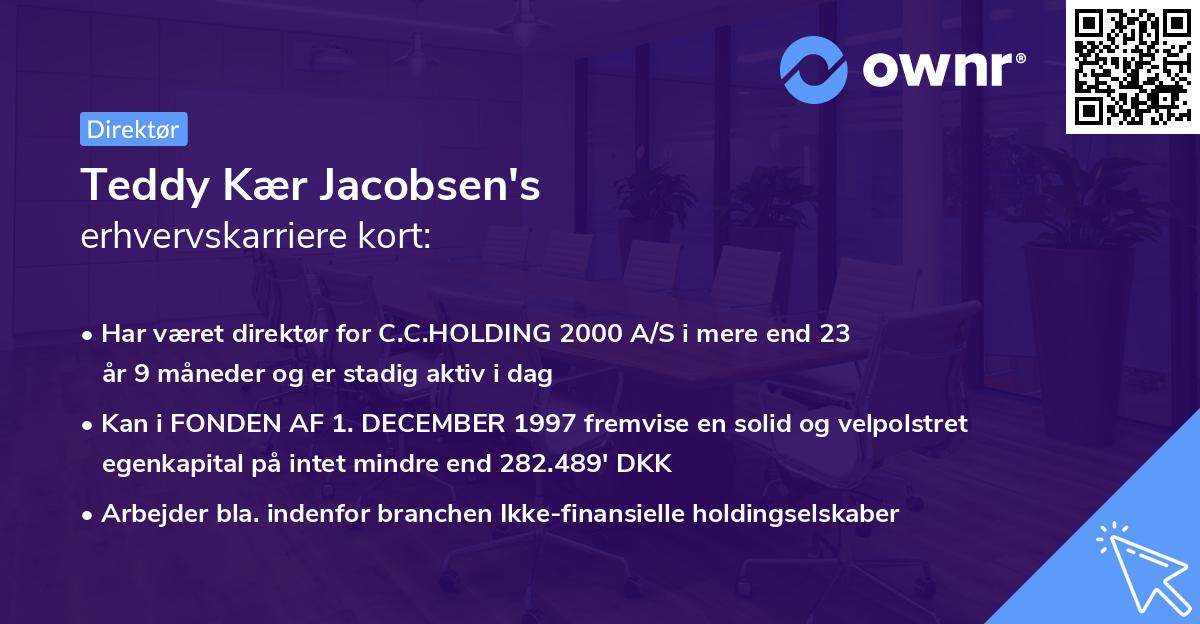 Teddy Kær Jacobsen's erhvervskarriere kort
