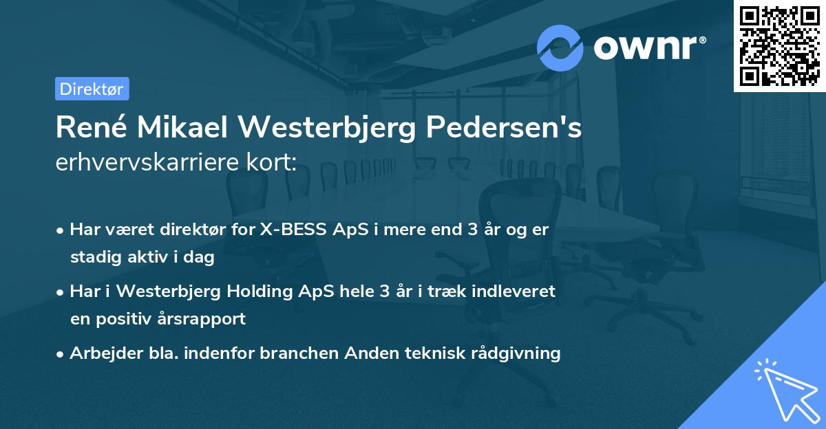 René Mikael Westerbjerg Pedersen's erhvervskarriere kort