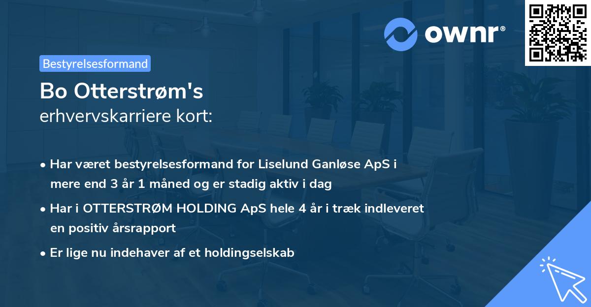 Bo Otterstrøm's erhvervskarriere kort