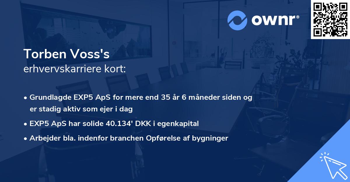 Torben Voss's erhvervskarriere kort
