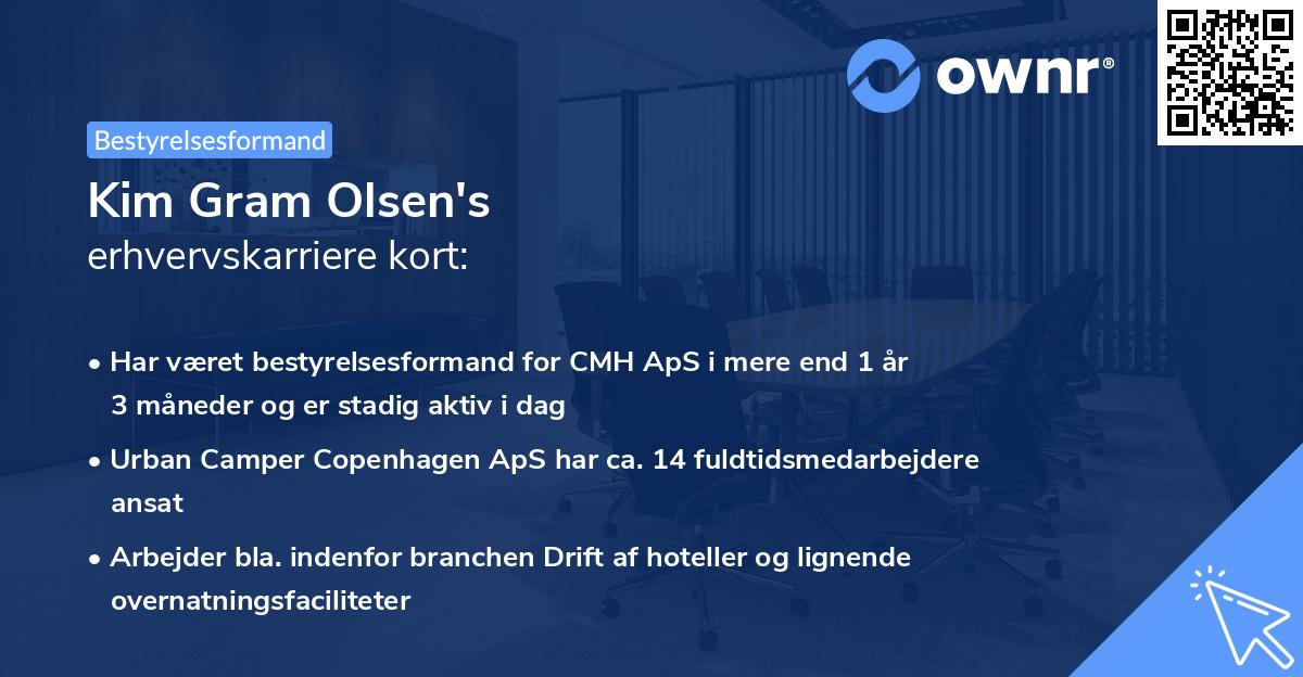 Kim Gram Olsen's erhvervskarriere kort