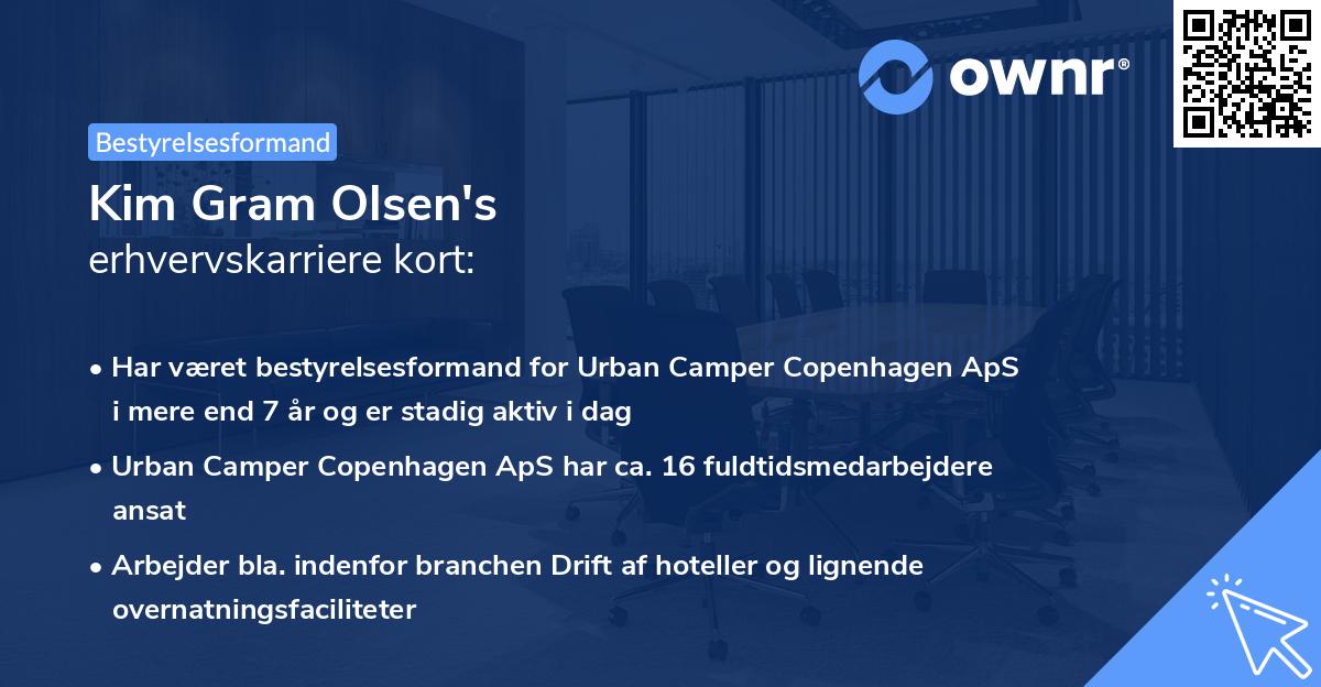 Kim Gram Olsen's erhvervskarriere kort