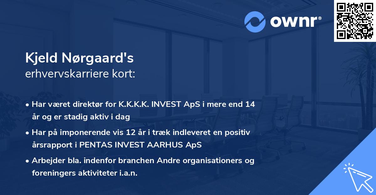 Kjeld Nørgaard's erhvervskarriere kort