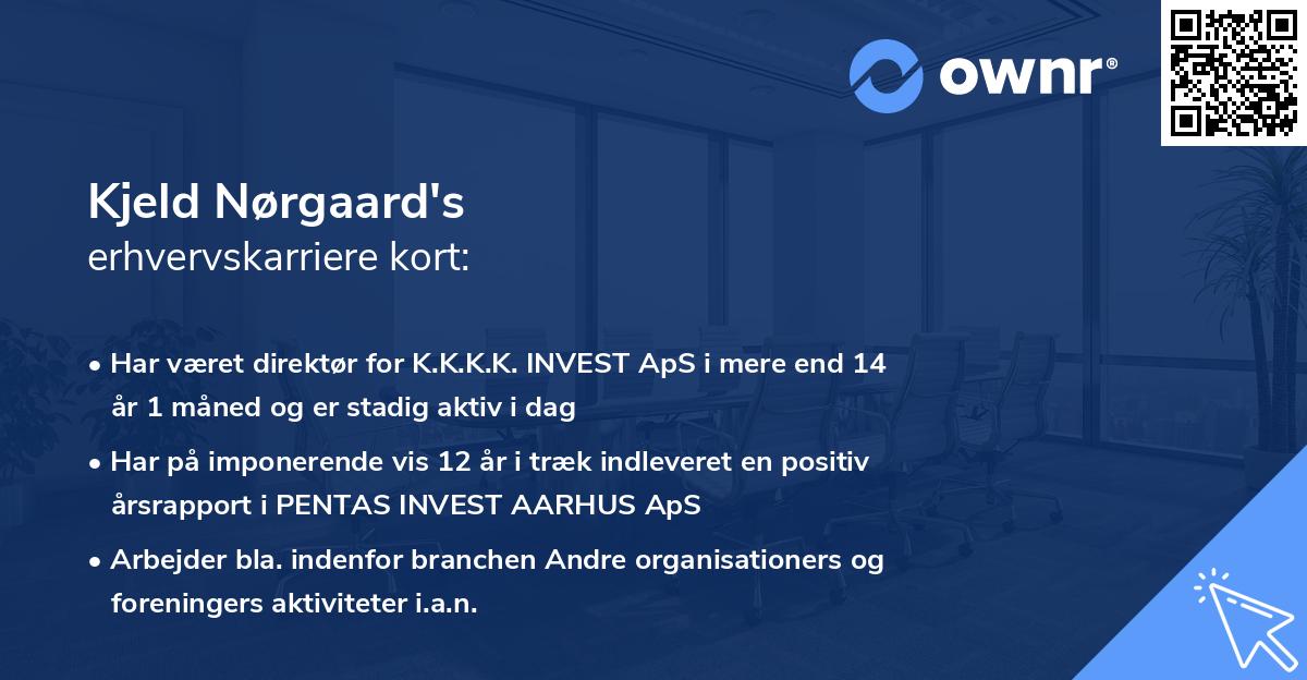 Kjeld Nørgaard's erhvervskarriere kort