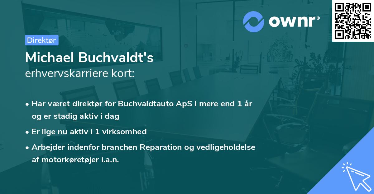Michael Buchvaldt's erhvervskarriere kort