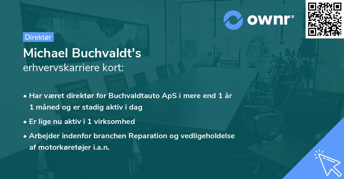 Michael Buchvaldt's erhvervskarriere kort