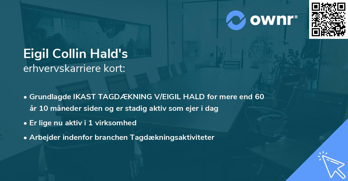 Eigil Collin Hald's erhvervskarriere kort