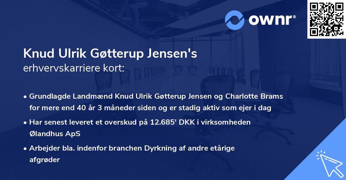 Knud Ulrik Gøtterup Jensen's erhvervskarriere kort