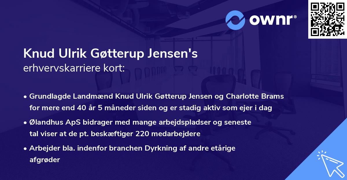 Knud Ulrik Gøtterup Jensen's erhvervskarriere kort