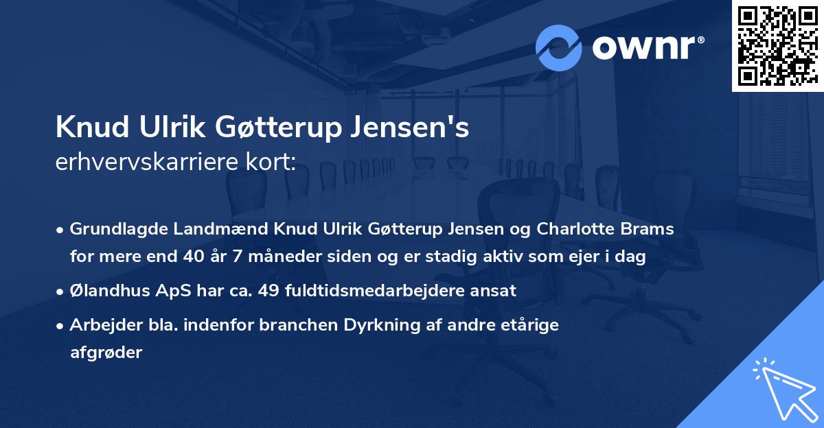 Knud Ulrik Gøtterup Jensen's erhvervskarriere kort