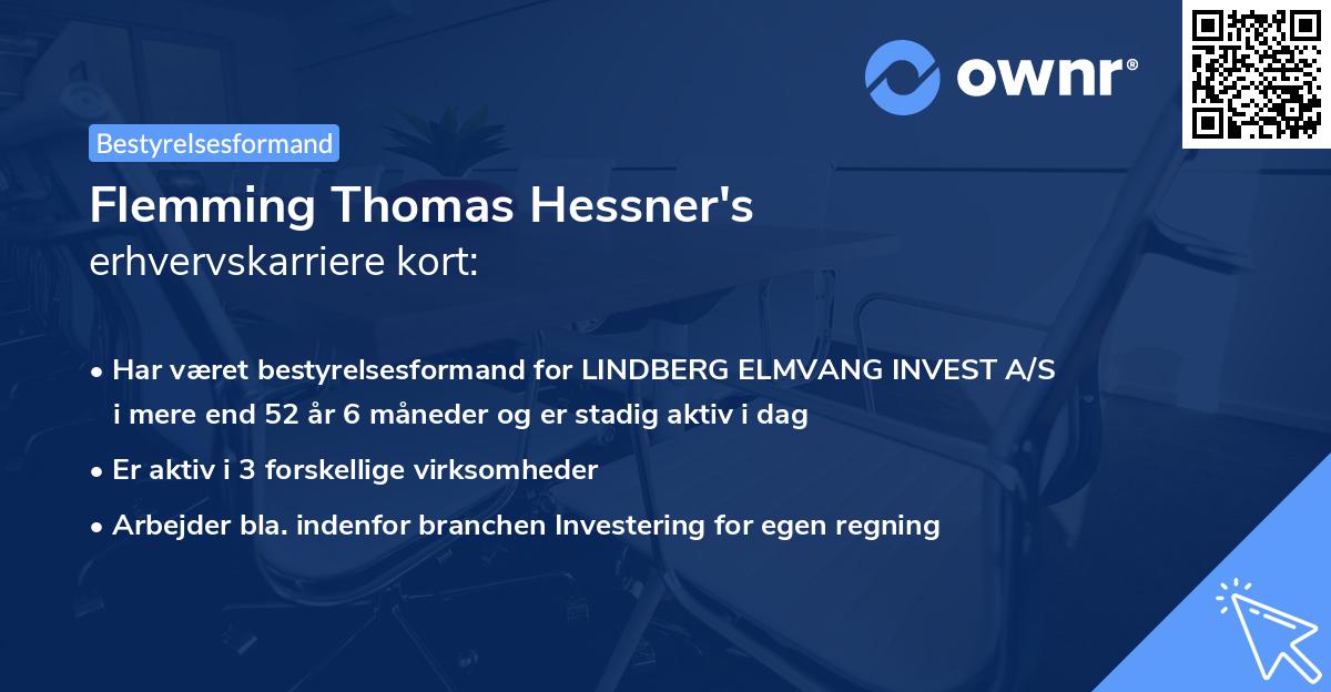 Flemming Thomas Hessner's erhvervskarriere kort