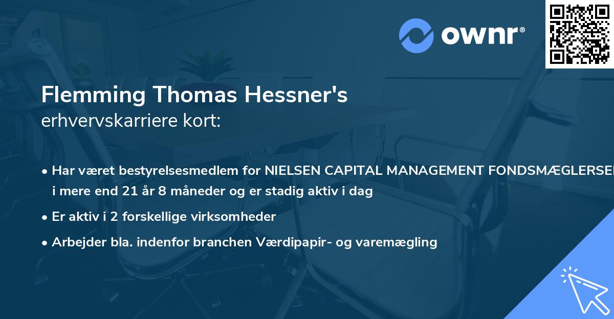 Flemming Thomas Hessner's erhvervskarriere kort