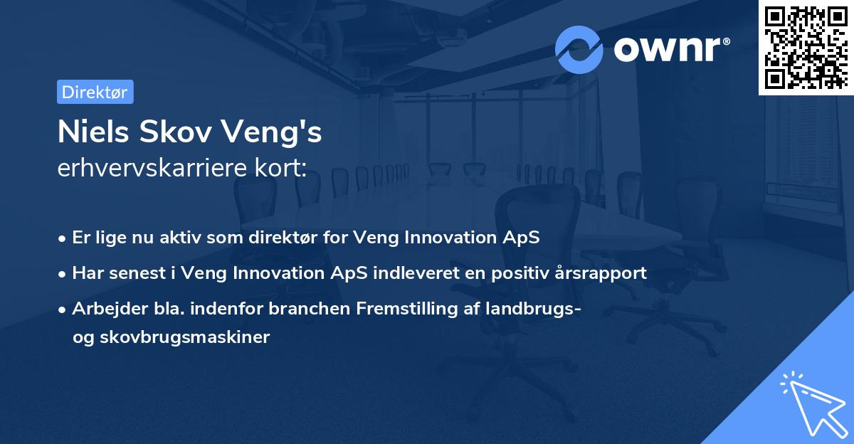 Niels Skov Veng's erhvervskarriere kort