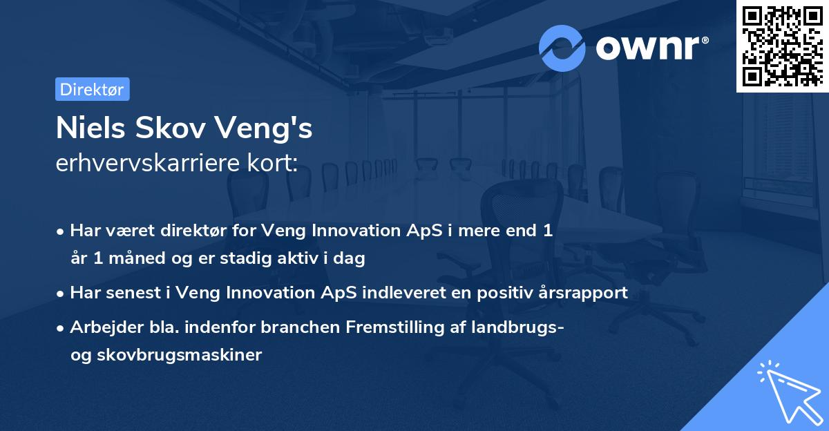 Niels Skov Veng's erhvervskarriere kort