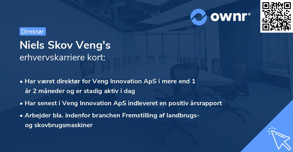 Niels Skov Veng's erhvervskarriere kort