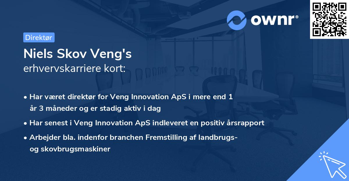 Niels Skov Veng's erhvervskarriere kort