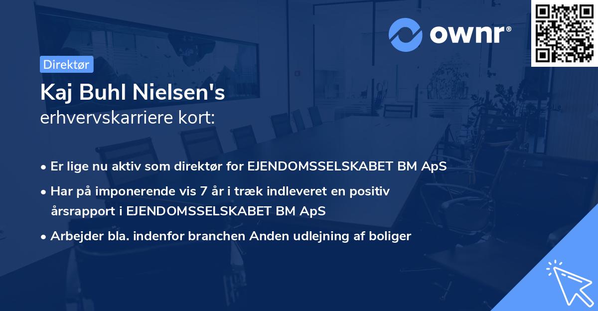 Kaj Buhl Nielsen's erhvervskarriere kort