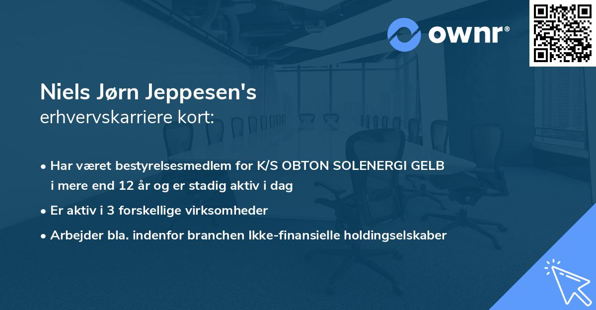 Niels Jørn Jeppesen's erhvervskarriere kort