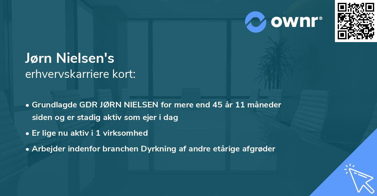Jørn Nielsen's erhvervskarriere kort
