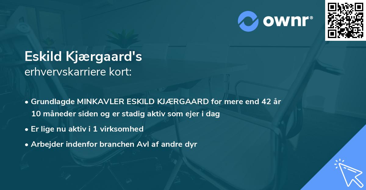 Eskild Kjærgaard's erhvervskarriere kort
